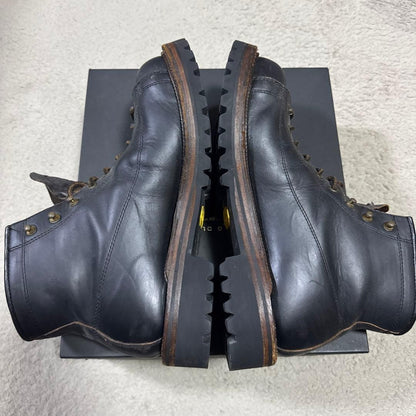 ROLLING DUB TRIO Boot LINEMAN Lace Up Work Boots Leather Black Size 8.5