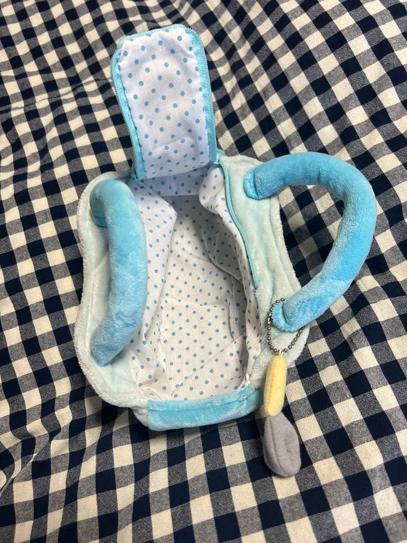 Mamegoma Plush Toy with Carrying Bag Rare San-X Collectible