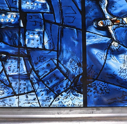 Marc Chagall Large Vintage Stained Glass American Windows