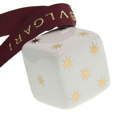 BVLGARI cube charm ornament white white gold ornament novelty 24008321 SA