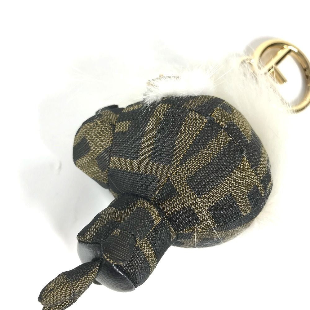FENDI ZUCCA Logo Monster Space Monkey Key Holder Monkey Bag Charm
