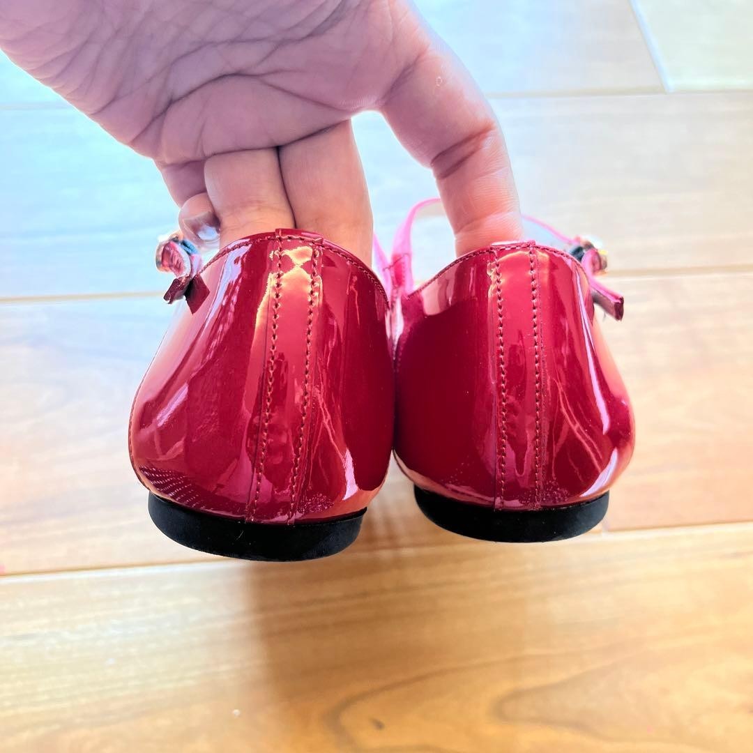 Rare Repetto Clemence Red Patent Leather Ballet Flats Size 38
