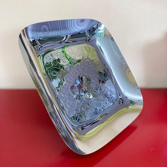Alessi Dressed Square Tray Marcel Wanders 2011 Stainless Steel w/Box