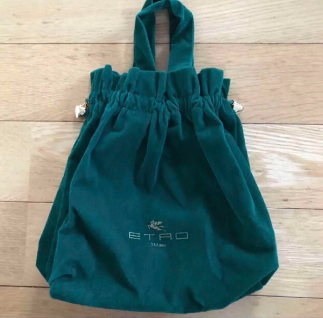 ETRO Green Velvet Mini Bag
