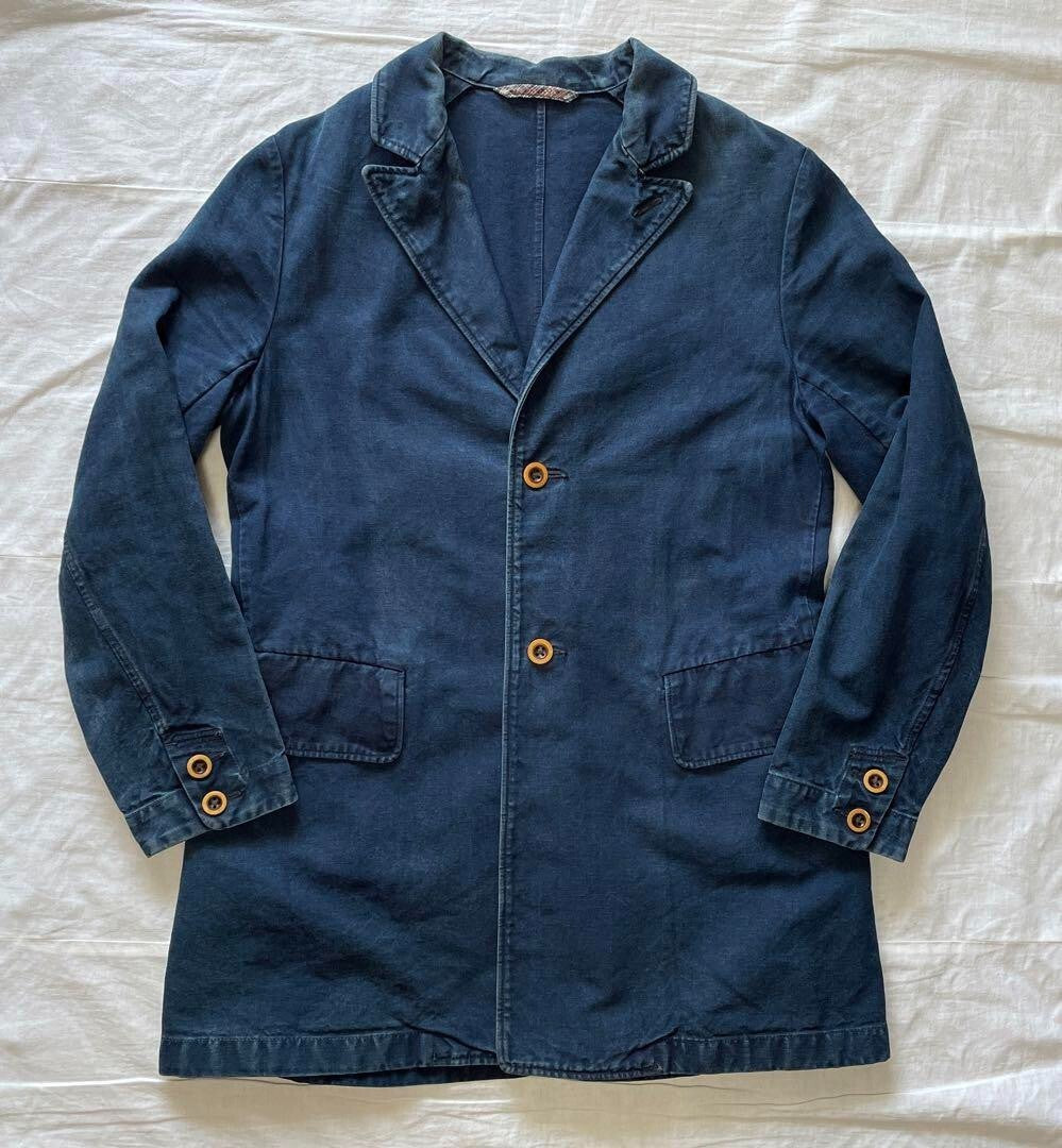 45rpm/Umii908 Indigo Coverall Denim Jacket for men size 3/L Made in JAPAN