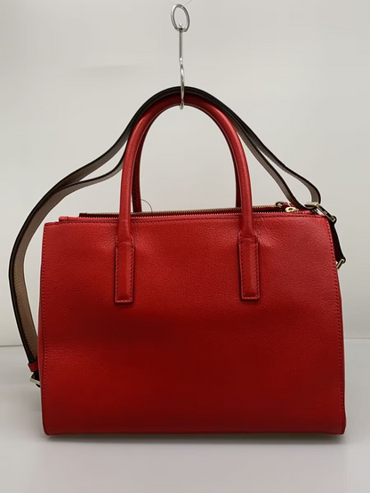 Anya Hindmarch Leather Tote Bag – Shoulder Strap – Dark Red / Bordeaux – Excelle