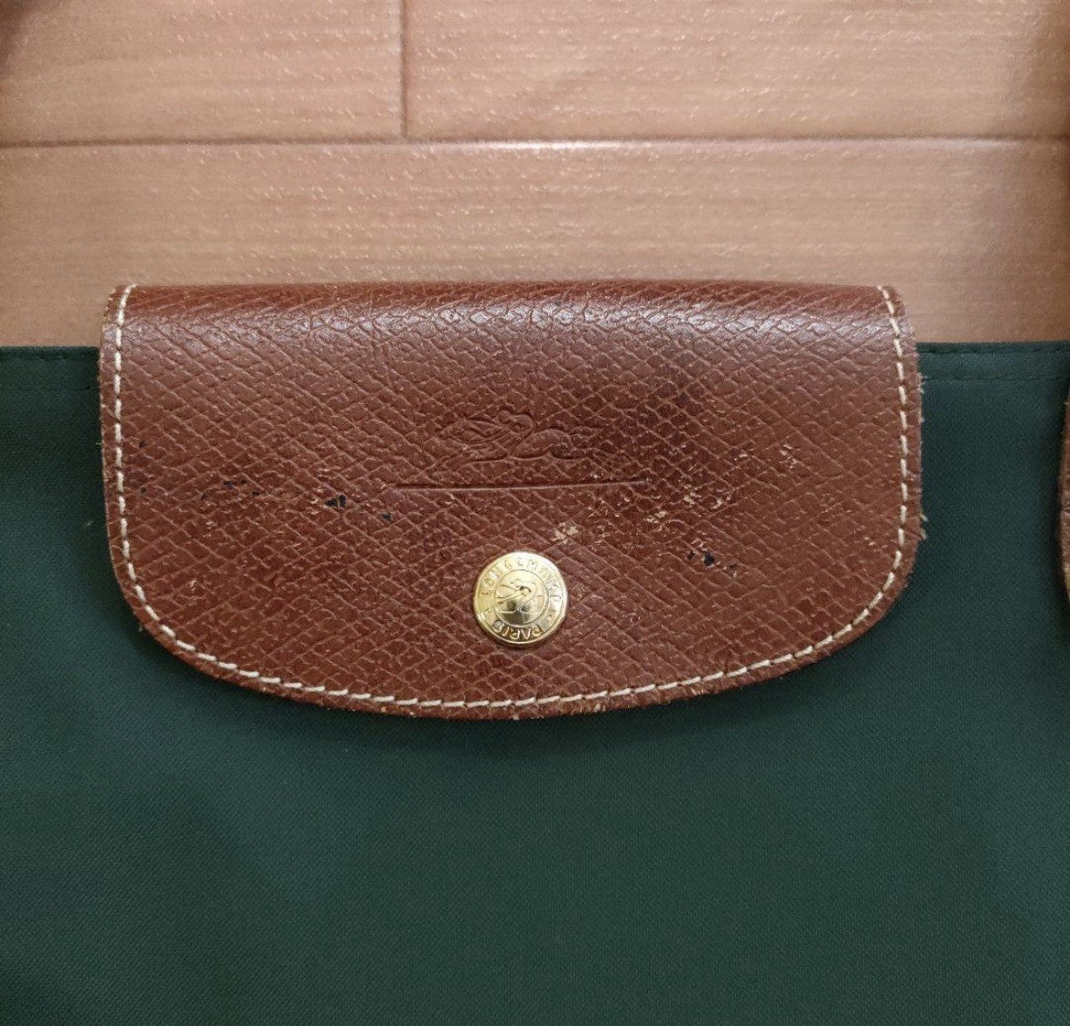 LONGCHAMP Nylon Tote Bag Green