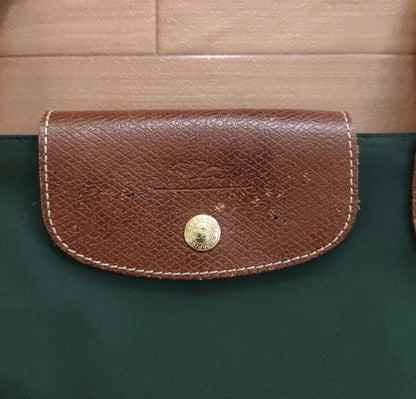 LONGCHAMP Nylon Tote Bag Green