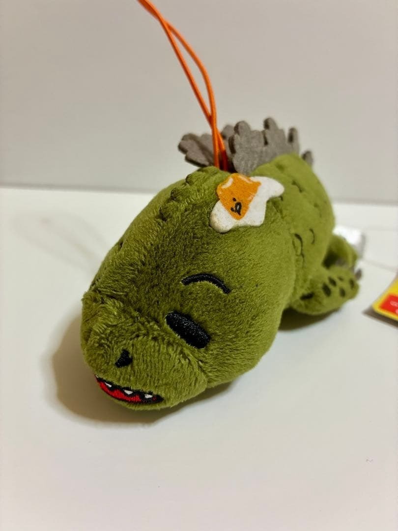 GODZILLA x GUDETAMA 18" Jumbo Laying Plush Doll SANRIO Japan SEGA 2016 H/T