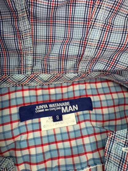 Junya Watanabe Man Nylon Patchwork Checkered Jacket Men's Outerwear Size JP-S