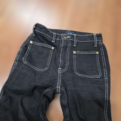 KHAITE Kate Denim Pants Color Black Size 24 Women's Used from Japan