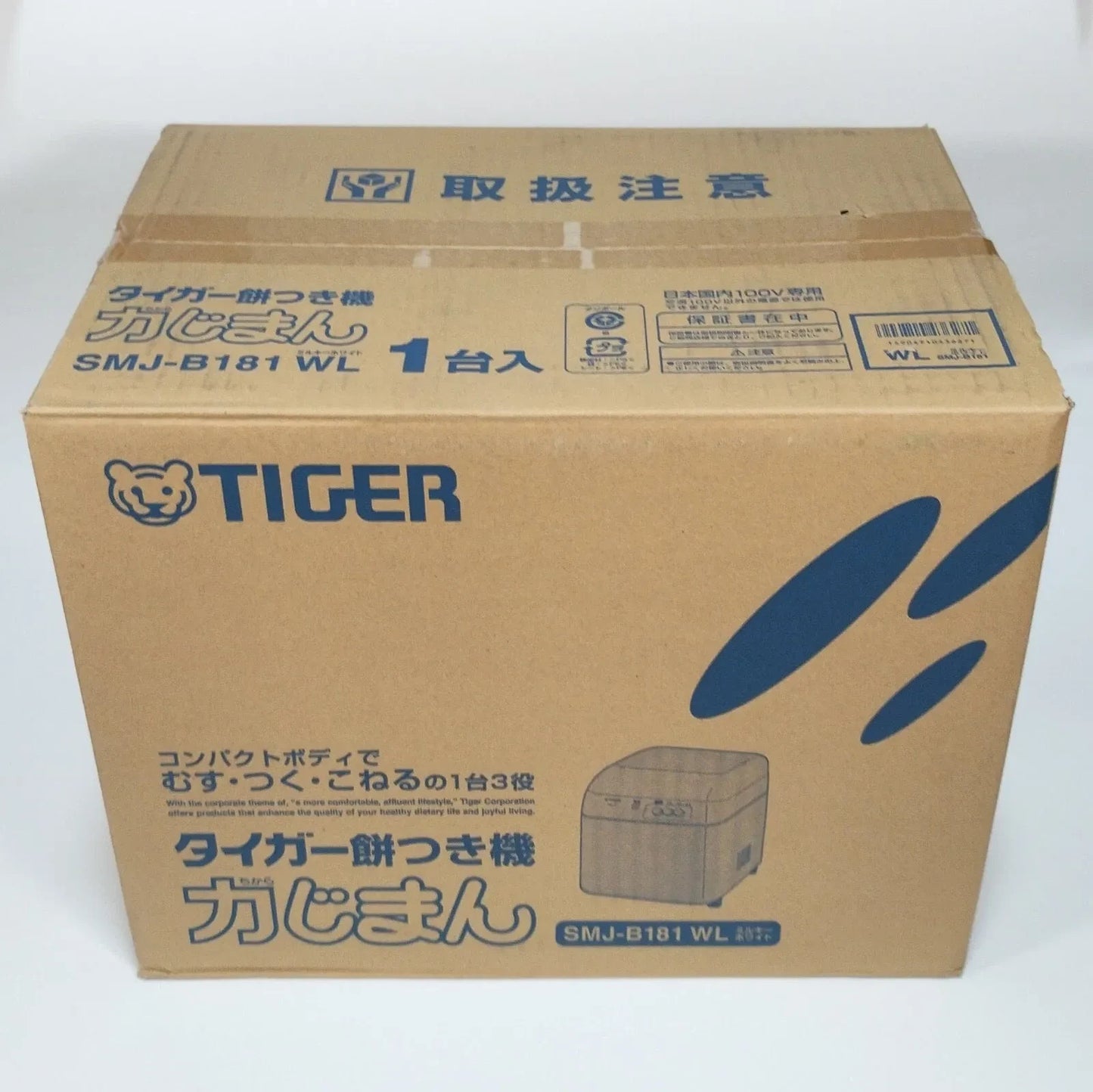 Tiger SMJ-B181-WL Mochi Maker Machine Rice Cake 1.8 L 100V Milky White Japan New