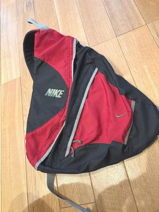 90S 00S Nike One Shoulder Sling Bag Embroidery Y2K Red LTD Bag Accessory Origina
