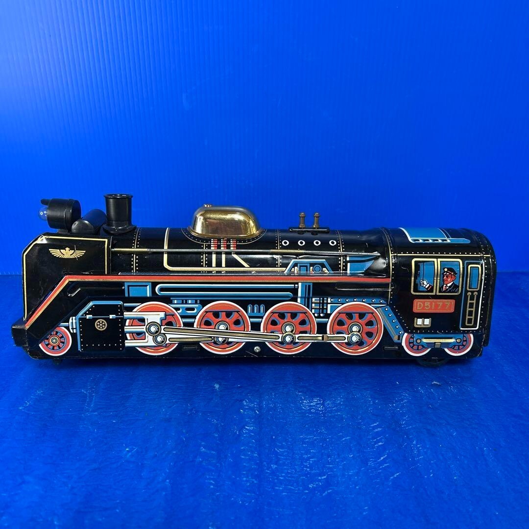 Rare - Masudaya Degoichi Loco D5177 Steam Locomotive Tin Plated Locomotive