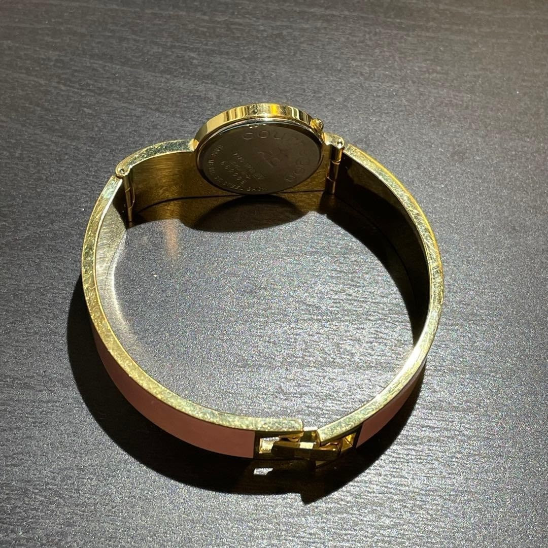 Rare courrèges pink gold gold watch good bangle