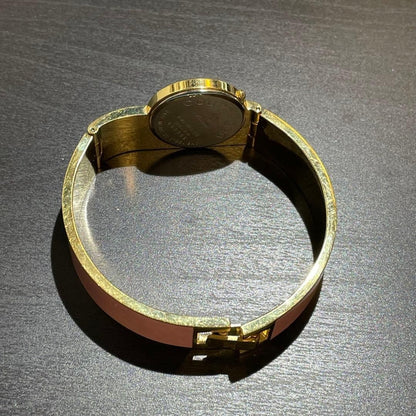 Rare courrèges pink gold gold watch good bangle