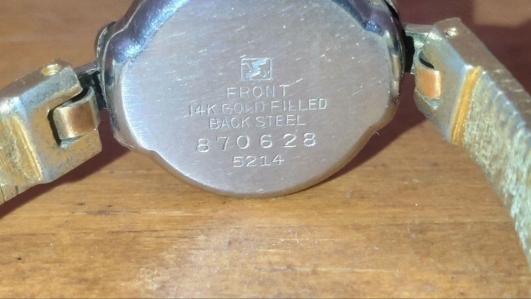 Showa Retro Seiko Merit 14K Ladies Gold Silver Watch
