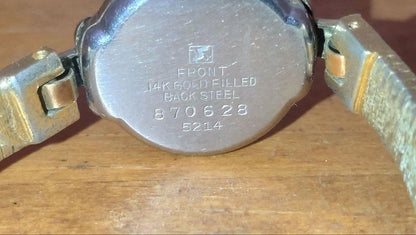 Showa Retro Seiko Merit 14K Ladies Gold Silver Watch