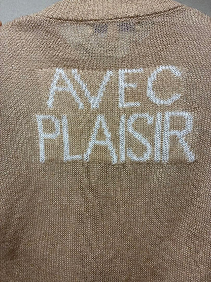 Paloma Wool Avec Plaisir Print Long Sleeve Button Cardigan S Good condition