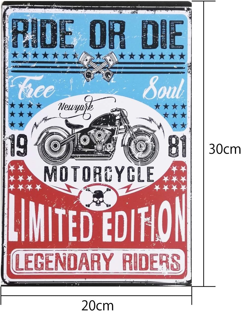 HIRO WORLD TRADE Tin plate sign, set of 5, antique retro garage sign (car)