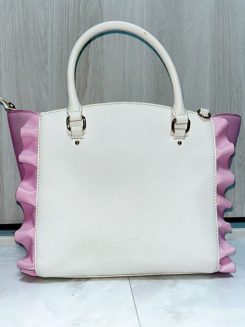 Samantha Vega Cardcaptor Sakura Collaboration Frill 2Way Bag White Pink Leather