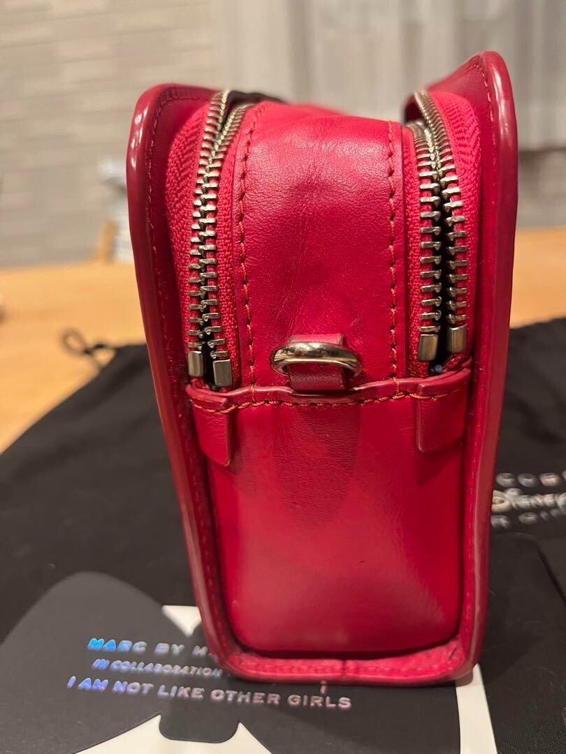 Marc Jacobs Disney Collaboration Bag Red Genuine Leather Limited Edition