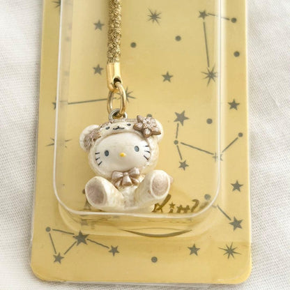 Hello Kitty Angel Bear Christmas Strap Rare Collectible Used Charm