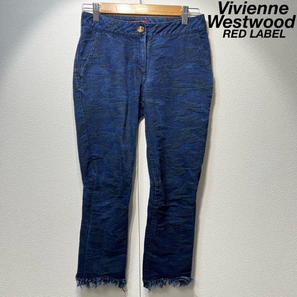 Vivienne Westwood Red Label Distressed fringe denim pants