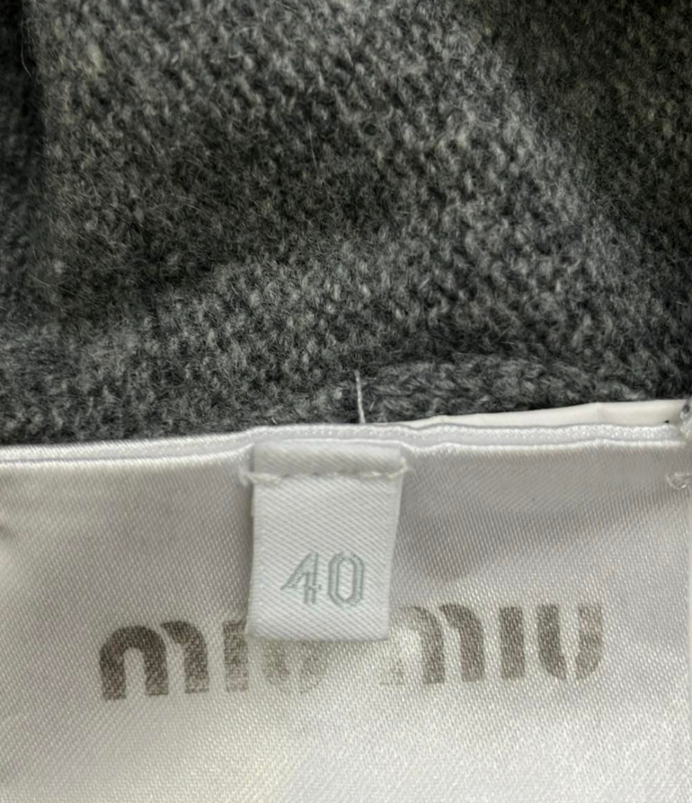 Miu MIUMIU Long Sleeve Knit Cardigan RN.98339 CA.34767 Womens S Damage Details
