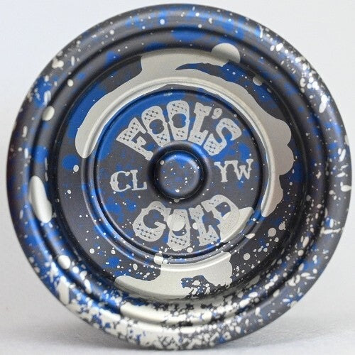 Clyw Yoyo Yo-yo Gnarwhal Fool's Gold Black x Blue x Silver Splash