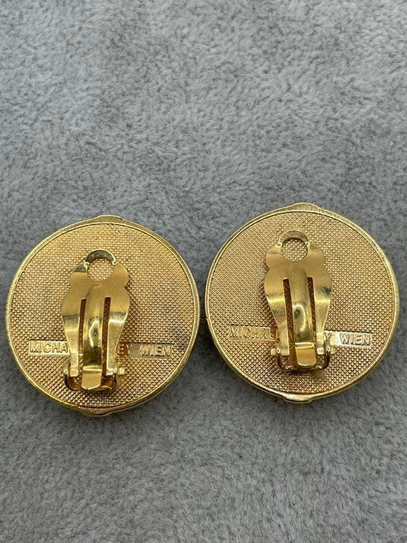 '- Michaela Frey Wien Rare Authentic Classic Earrings Gold Vintage Jewelry