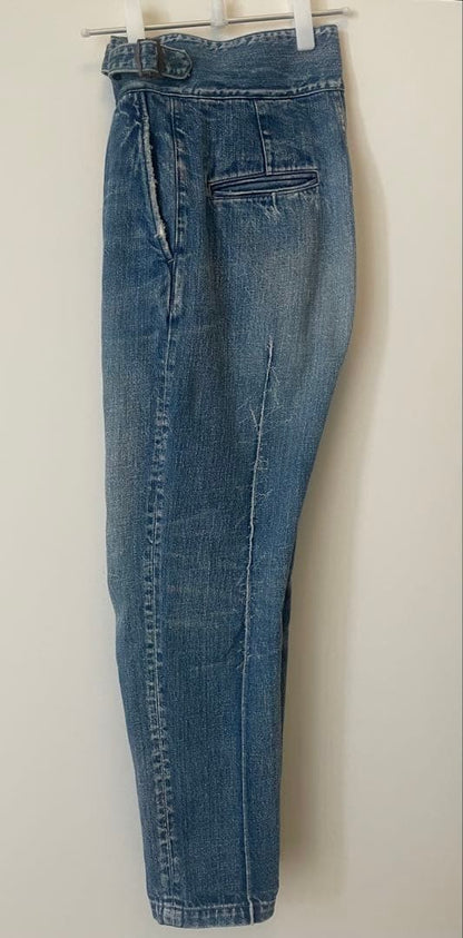 kapital Men's pants denim Jeans Damage processing adjuster belt authentic