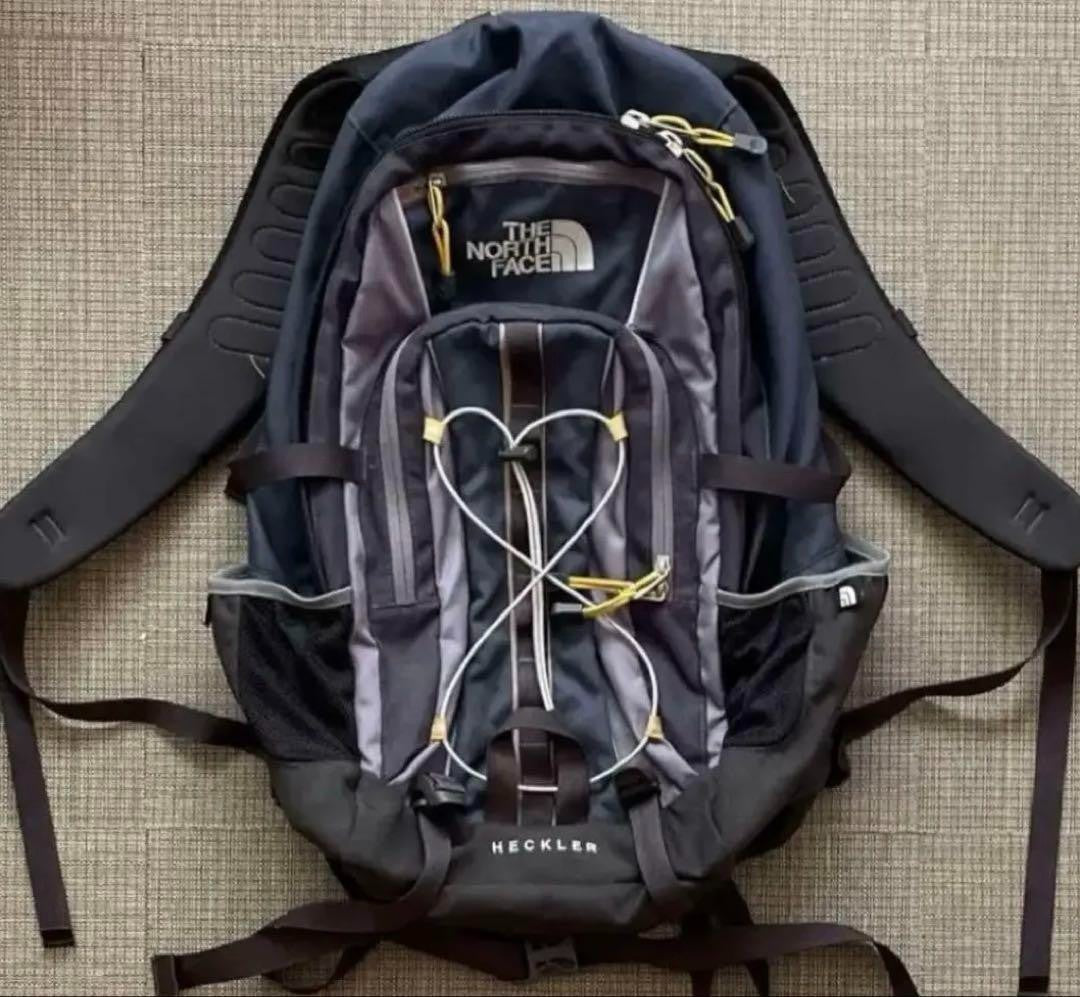 The North Face Heckler Backpack Men Outdoor Hiking Camping Casual model Rare