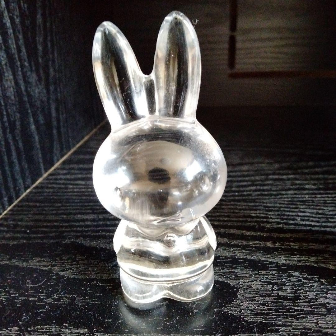 Ultra-Rare Vintage Miffy Glass Figurines (2-Piece Set) Paperweights