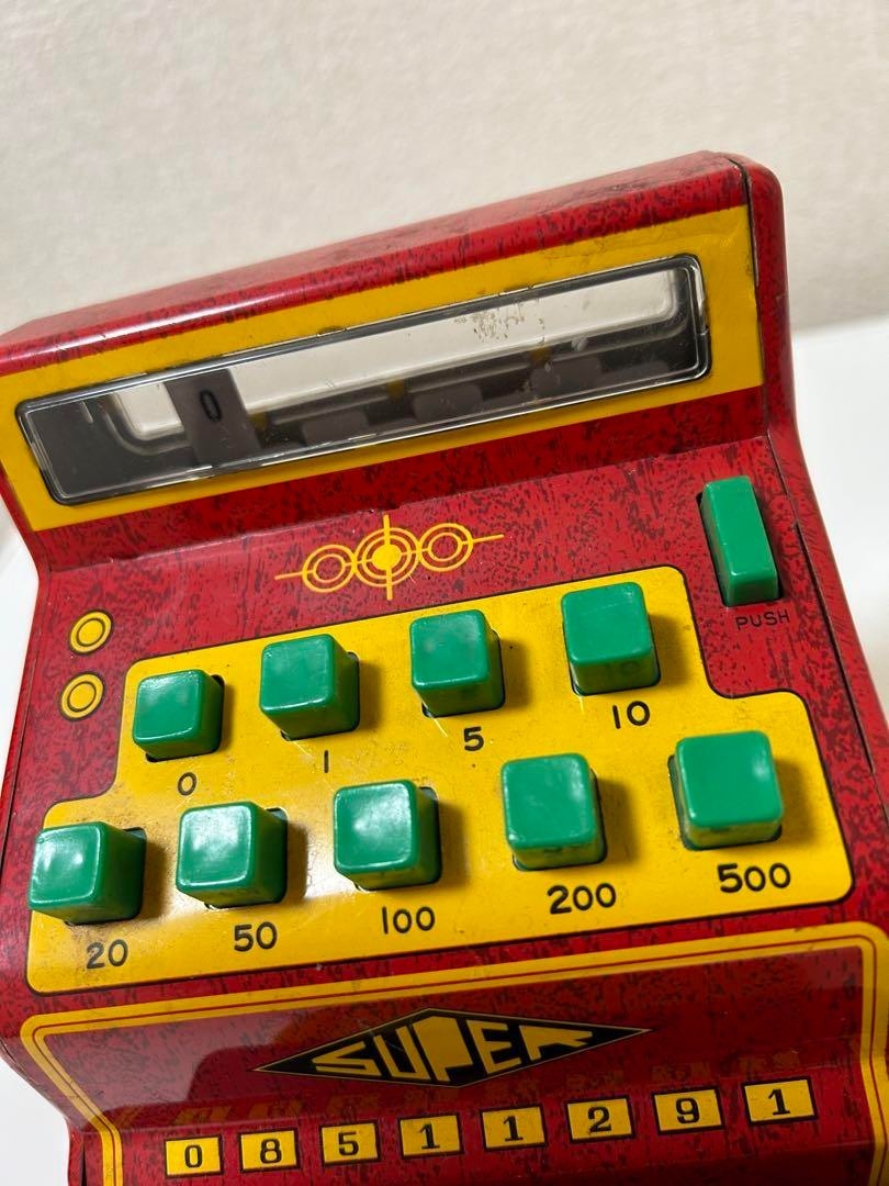 Tin Toy Cash Register Showa Retro