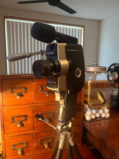 FUJICA 8mm Camera with Tripod For Interior Decor or Display Showa Retro