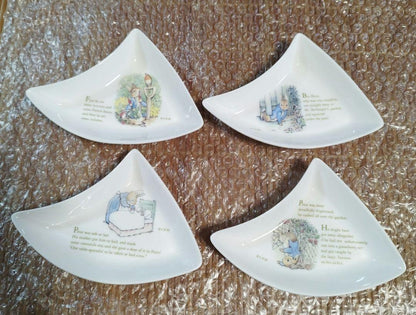 Peter Rabbit Collection Link Plate Diagostini 4-Piece Set, Used