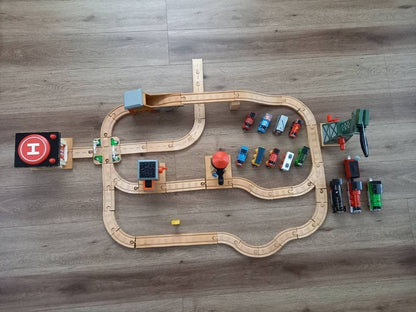 Brio Thomas Wooden Rescue Train Set Brio Compatible Mini Railway Toys