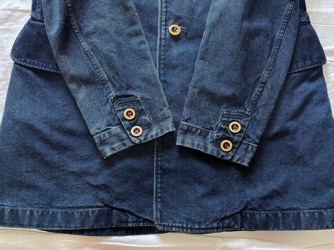 45rpm/Umii908 Indigo Coverall Denim Jacket for men size 3/L Made in JAPAN