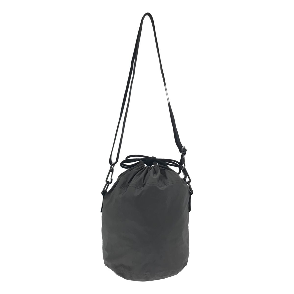MHL. Margaret Howell Drawstring Shoulder Bag Gray- Used MESC-0