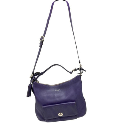 COACH Purple Leather Hobo Bag Legacy Courtenay Y2K Vintage Rare