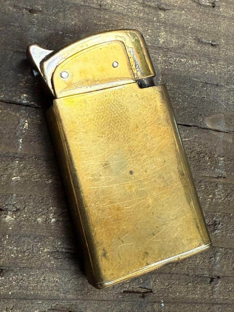 Vintage THORENS Masterpiece Oil Lighter Gold Swiss Made Working Rare Retro DHL