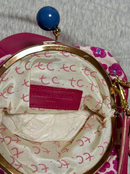 TSUMORI CHISATO Pink flower-shaped shoulder bag from JAPAN Used item Free Ship