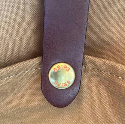 Rare grips Boston 2way Shoulder Bag Vintage Beige Leather Travel Purse