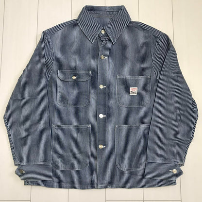 90'S Vintage American Made Pointer Hickory Denim Coveralls Men's #D1911
