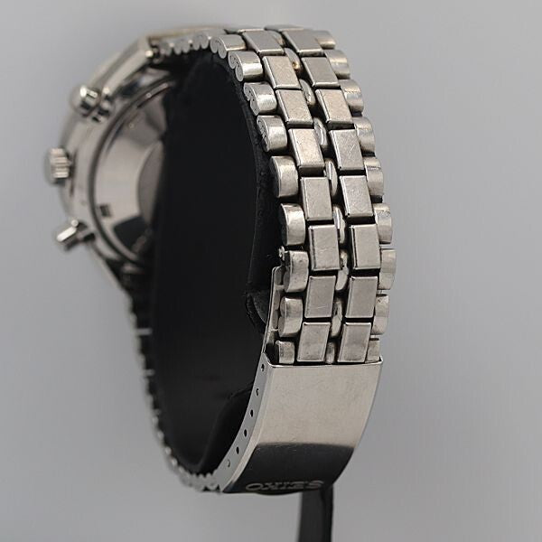 Seiko 6138-8030 Chronograph Day Date Black Dial AT/Automatic Mens Watch OGH Junk