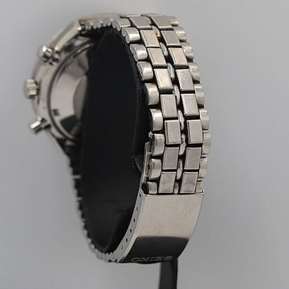 Seiko 6138-8030 Chronograph Day Date Black Dial AT/Automatic Mens Watch OGH Junk