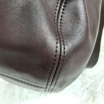 Extremely Rare Made In USA Old Coach 4161 Shoulder Bag Dark Brown Vintage