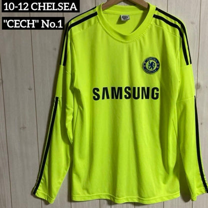 Chelsea FC Petr Čech GK Long Sleeve Soccer Jersey Uniform Size L - Rare