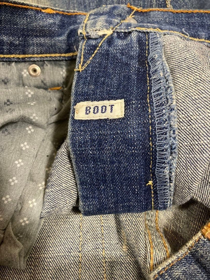 EZRA FITCH Damage Jeans Bootcut W30L32 Indigo